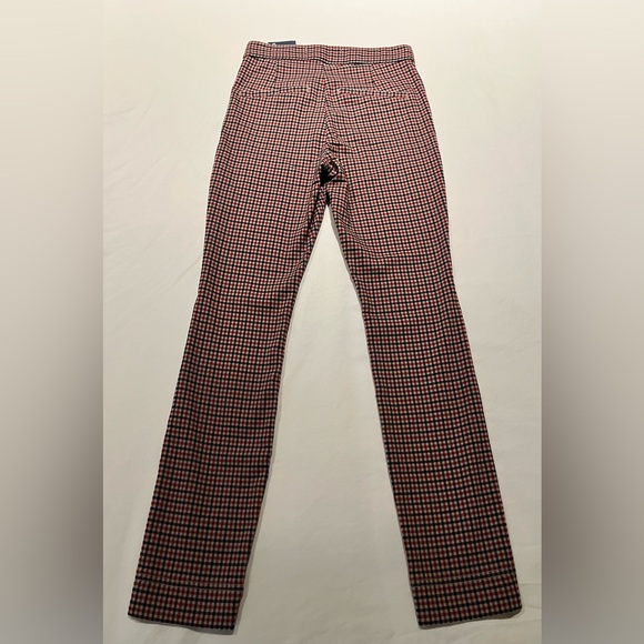 NWT HOLLISTER Ultra High Rise Red and Navy Checkered Ankle Pants size small - Picture 4 of 7